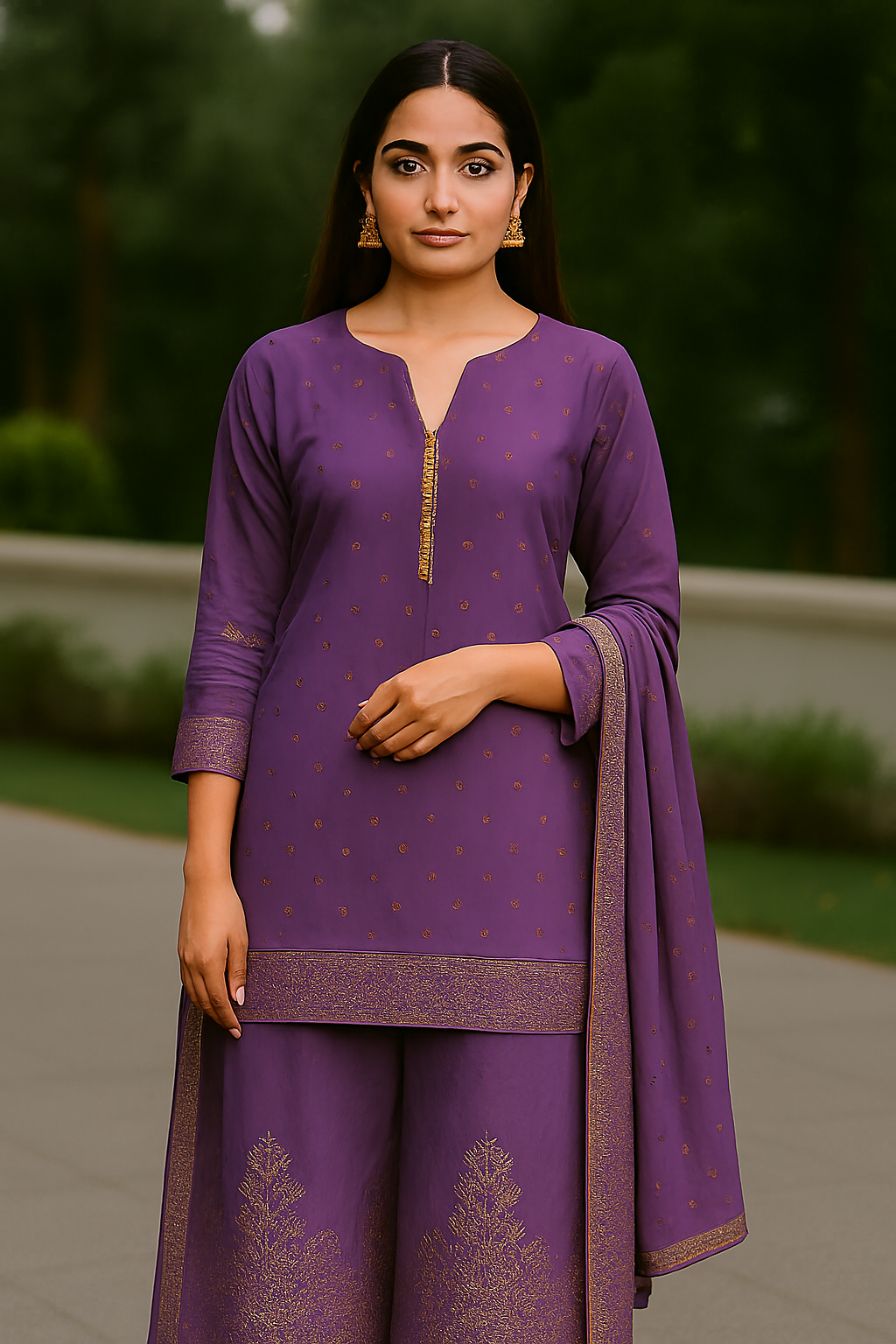 Elegant Bluish Pista Embroidered Salwar Kameez Set – Traditional Pakistani Women's Outfit with Dupatta