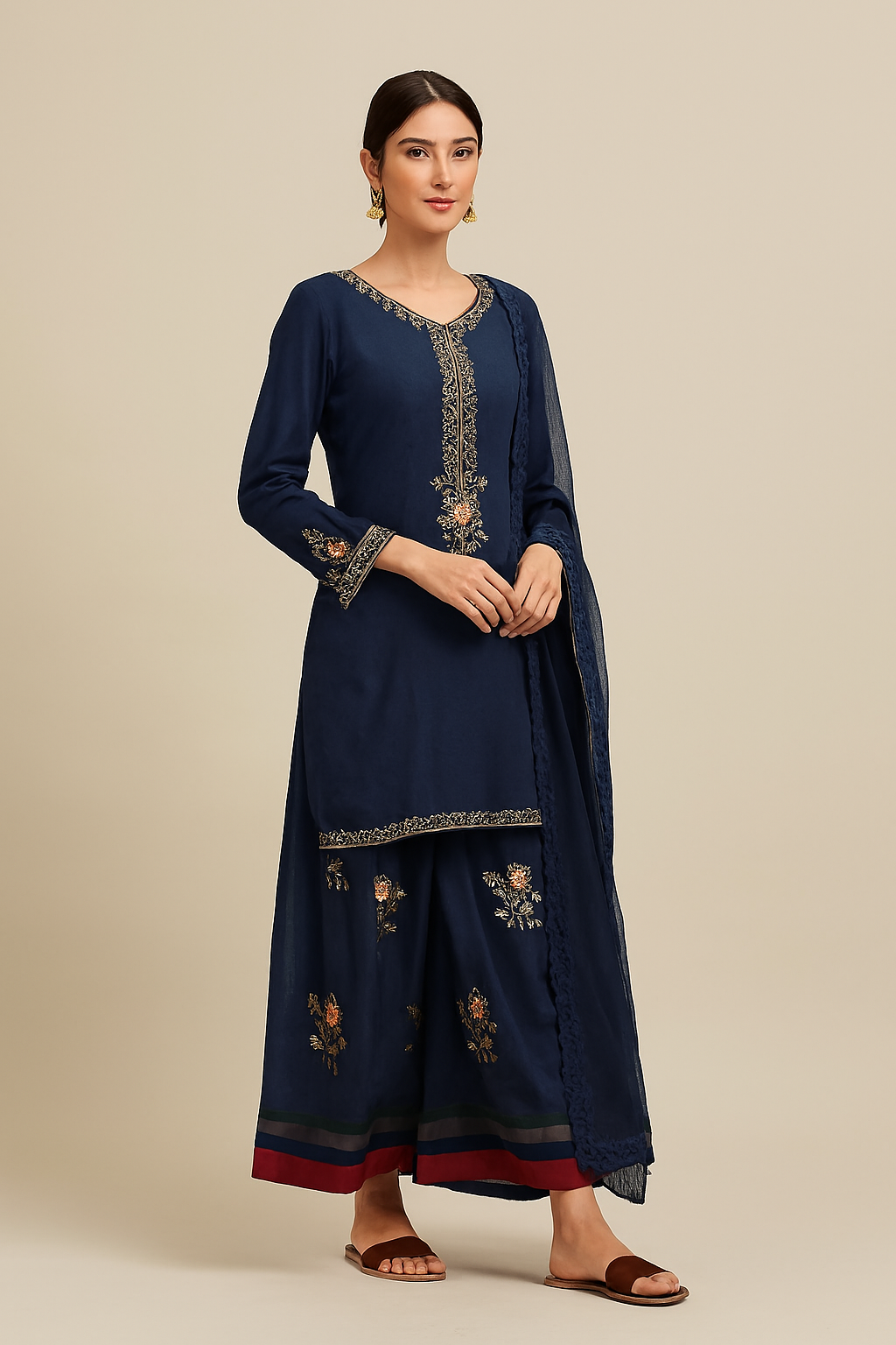 Embroidered Three-Piece Suit for Women | Luxury Pret Collection by OutlookFashion