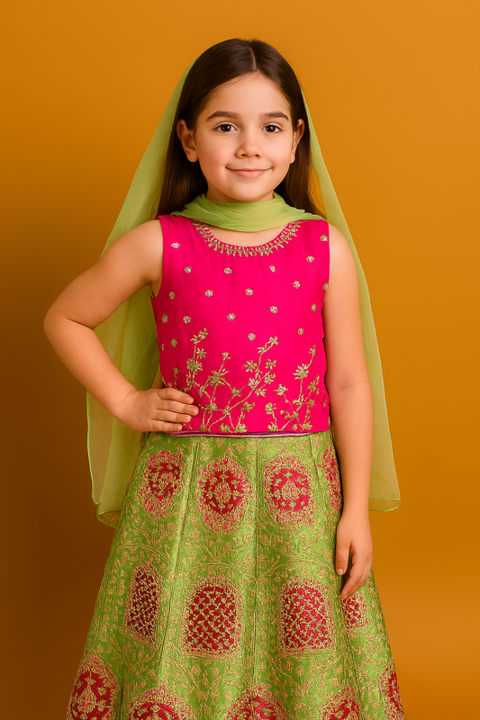 Embroidered Lehenga Set – Kidswear by OutlookFashion